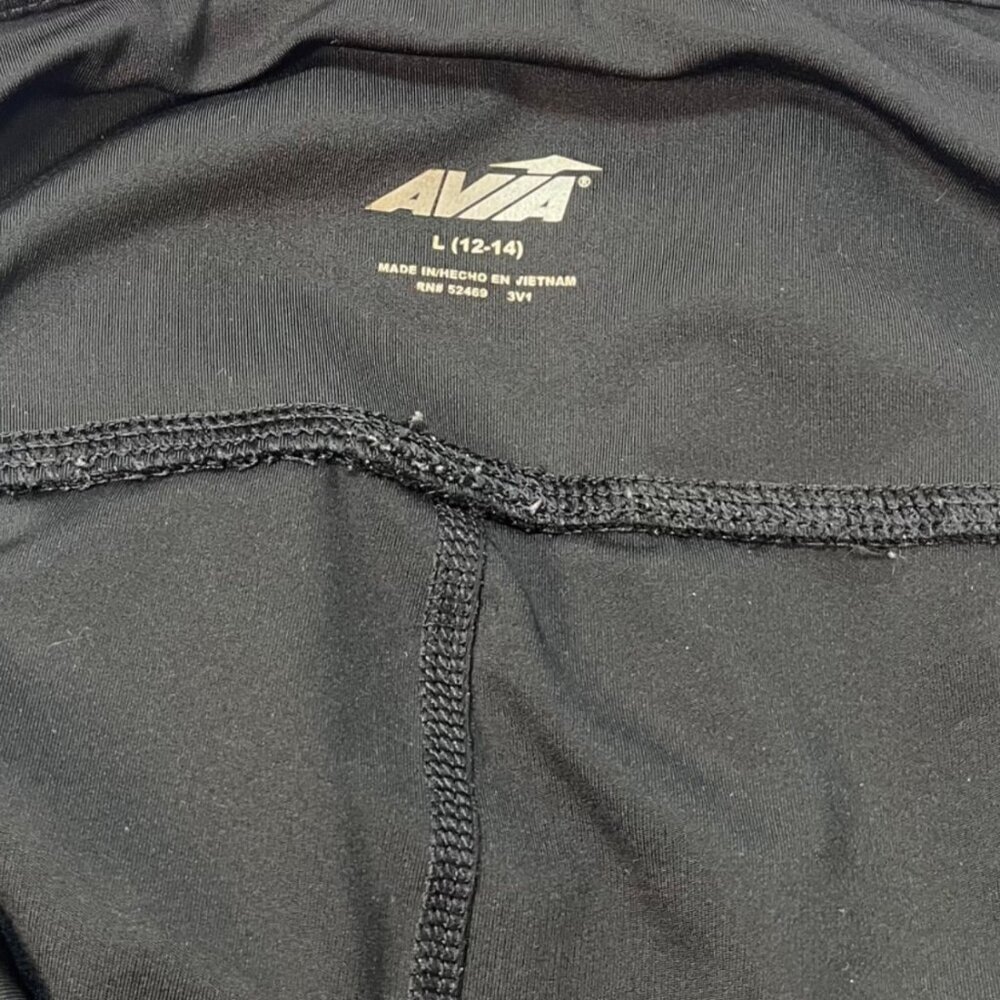 2 Pair Bundle of Side Pocket Athletic Leggings in Black & Pink - Avia, A Core - Picture 5 of 5